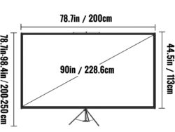 Projector Screen 90" Tripod Mounted | Hire Projector Screen Sunshine Coast | Alfie's Event Hire | Sunshine Coast Party & Event Hire