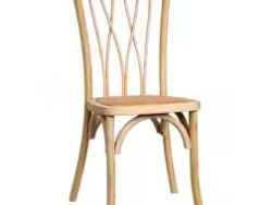 Spindle Back Timber Dining Chair With Rattan Seat | Chair Hire Sunshine Coast | Alfie's Event Hire | Sunshine Coast Party & Event Hire