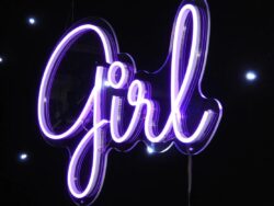 Girl RGB Neon Sign 500mm x 343mm | Hire Neon Lights Sunshine Coast | Alfie's Event Hire | Sunshine Coast Party & Event Hire