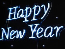 Happy New Year RGB Neon Sign 700mm x 331mm | Hire Neon Lights Sunshine Coast | Alfie's Event Hire | Sunshine Coast Party & Event Hire