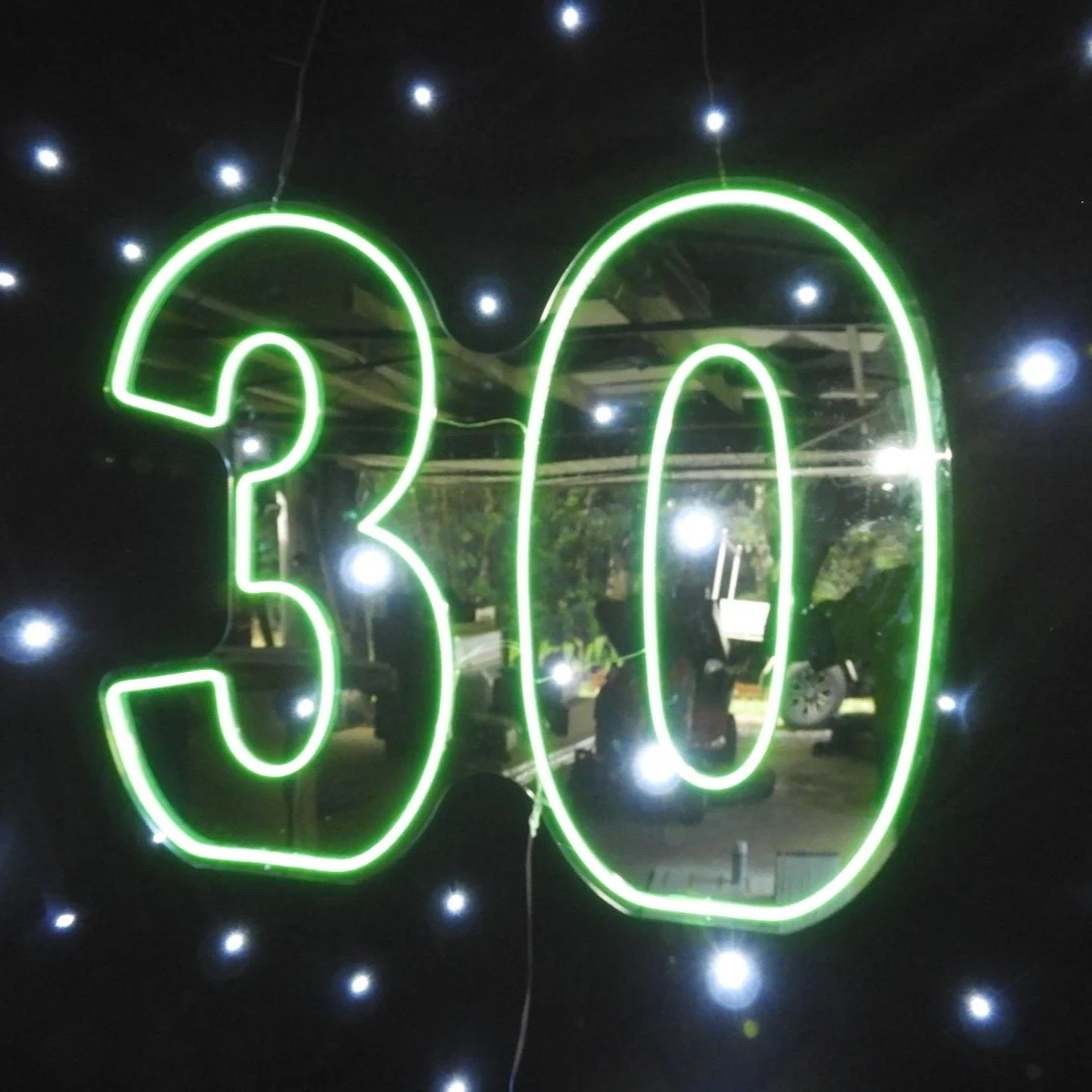 30 RGB Neon Sign 900mm x 712mm | Neon Lights Hire Sunshine Coast | Alfie's Event Hire | Sunshine Coast Party & Event Hire