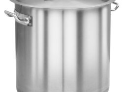 Stock Pot Stainless Steel 26 Litre | Stock Pot Hire Sunshine Coast | Alfie's Event Hire | Sunshine Coast Party & Event Hire