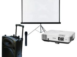Projector & Audio Hire Package Sunshine Coast | Alfie's Event Hire | Sunshine Coast Party & Event Hire