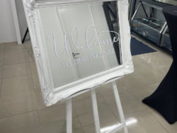 White Easel Hire | Wedding Equipment Hire Sunshine Coast | Alfie's Event Hire | Sunshine Coast Party Hire