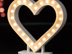 120cm Led Light Up Love Heart | LED Heart for Hire Sunshine Coast | Alfies Event Hire | Sunshine Coast Party Hire